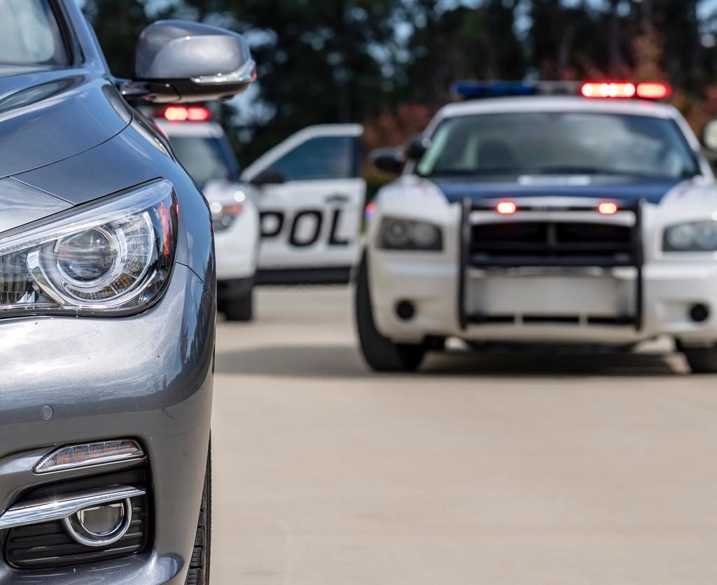 car being pulled over